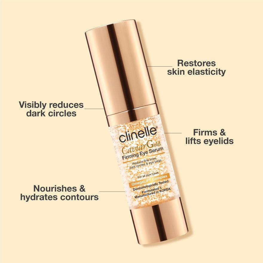 Clinelle Caviar Gold Firming Eye Serum 15ml Twin Pack - Clinelle