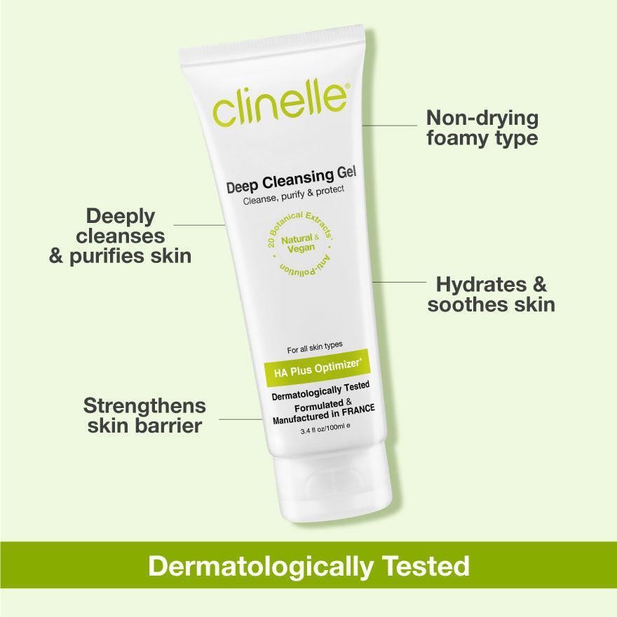 deep cleansing gel 100ml twin pack - Clinelle