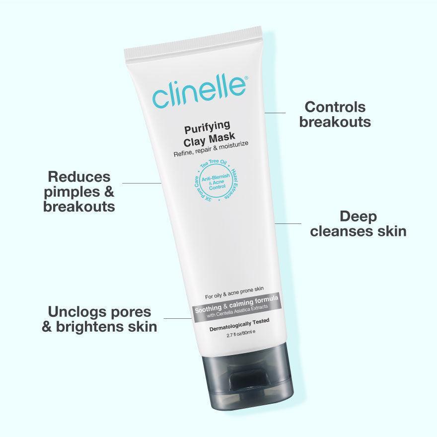 purifying clay mask 80ml - Clinelle