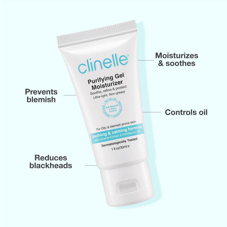 purifying gel moisturizer 30ml twin pack - Clinelle