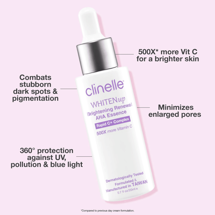 whitenup brightening renewal AHA essence 20ml - Clinelle