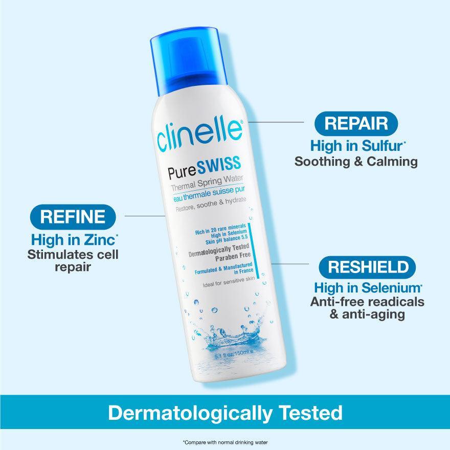 pureswiss thermal spring water 50ml - Clinelle