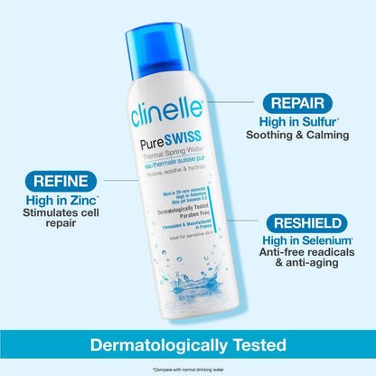 pureswiss thermal spring water 50ml - Clinelle