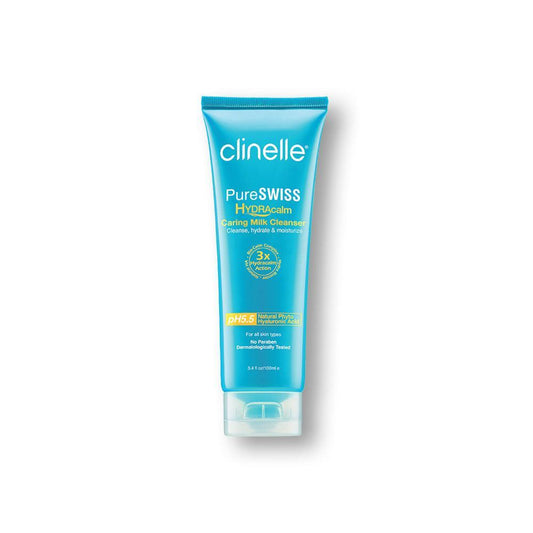 pureswiss hydracalm caring milk cleanser 100ml - Clinelle