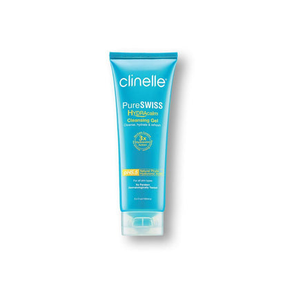 pureswiss hydracalm cleansing gel 100ml - Clinelle