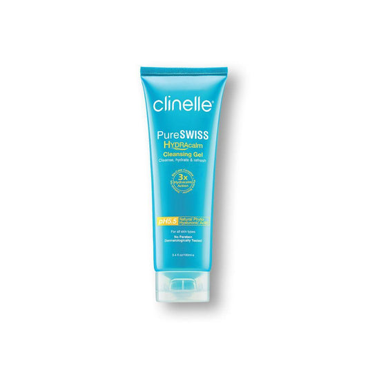 pureswiss hydracalm cleansing gel 100ml - Clinelle