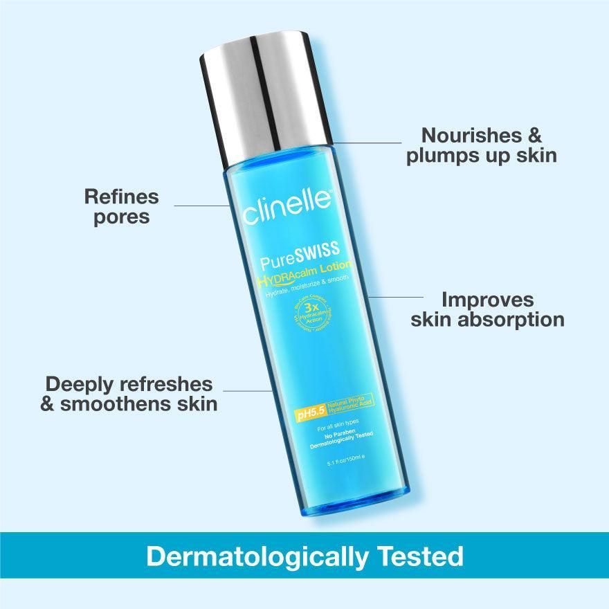 pureswiss hydracalm lotion 150ml - Clinelle