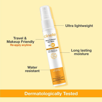 uv defense multi protection mist spray spf50 pa++++ - Clinelle