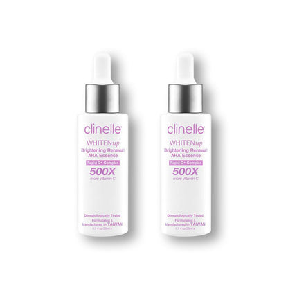 whitenup brightening AHA renewal essence 20ml twin pack - Clinelle