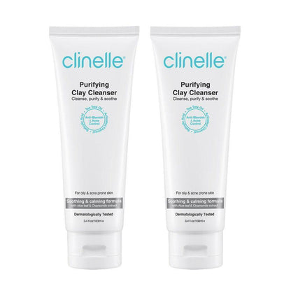 purifying clay cleanser 100ml twin pack - Clinelle
